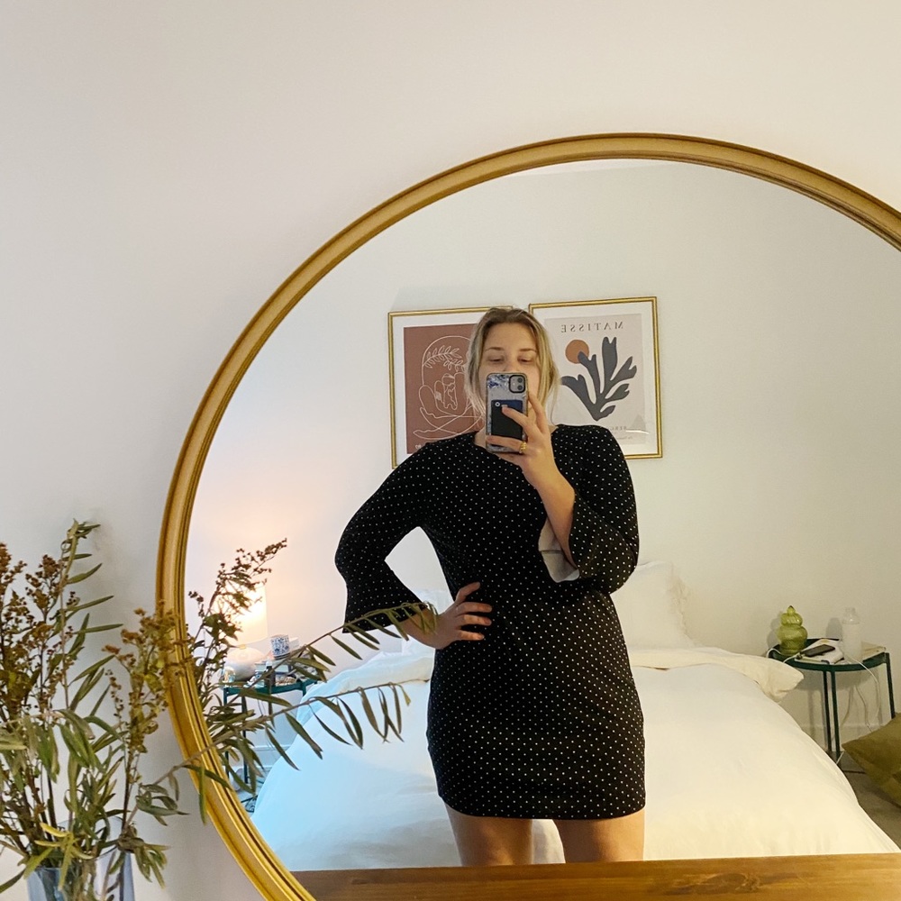 Old Navy | Polka Dot Bell Sleeve Dress | L - Picture 1 of 5